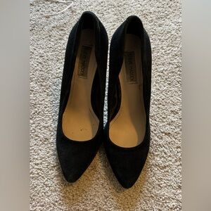 Steve Madden Black Suede Heels 8.5